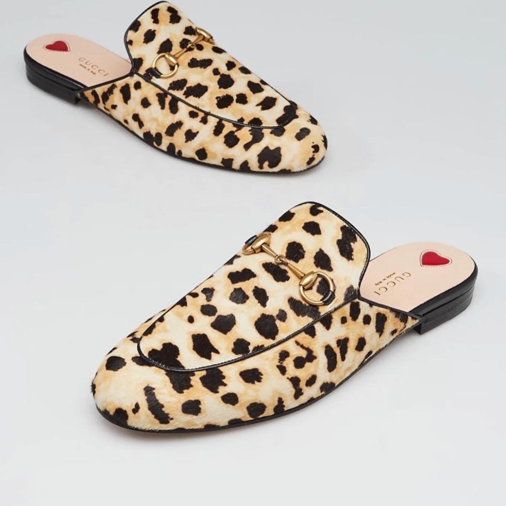 Gucci Leopard Mules